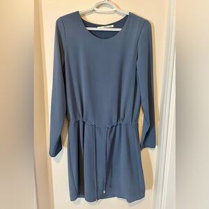Blue, long sleeve dress